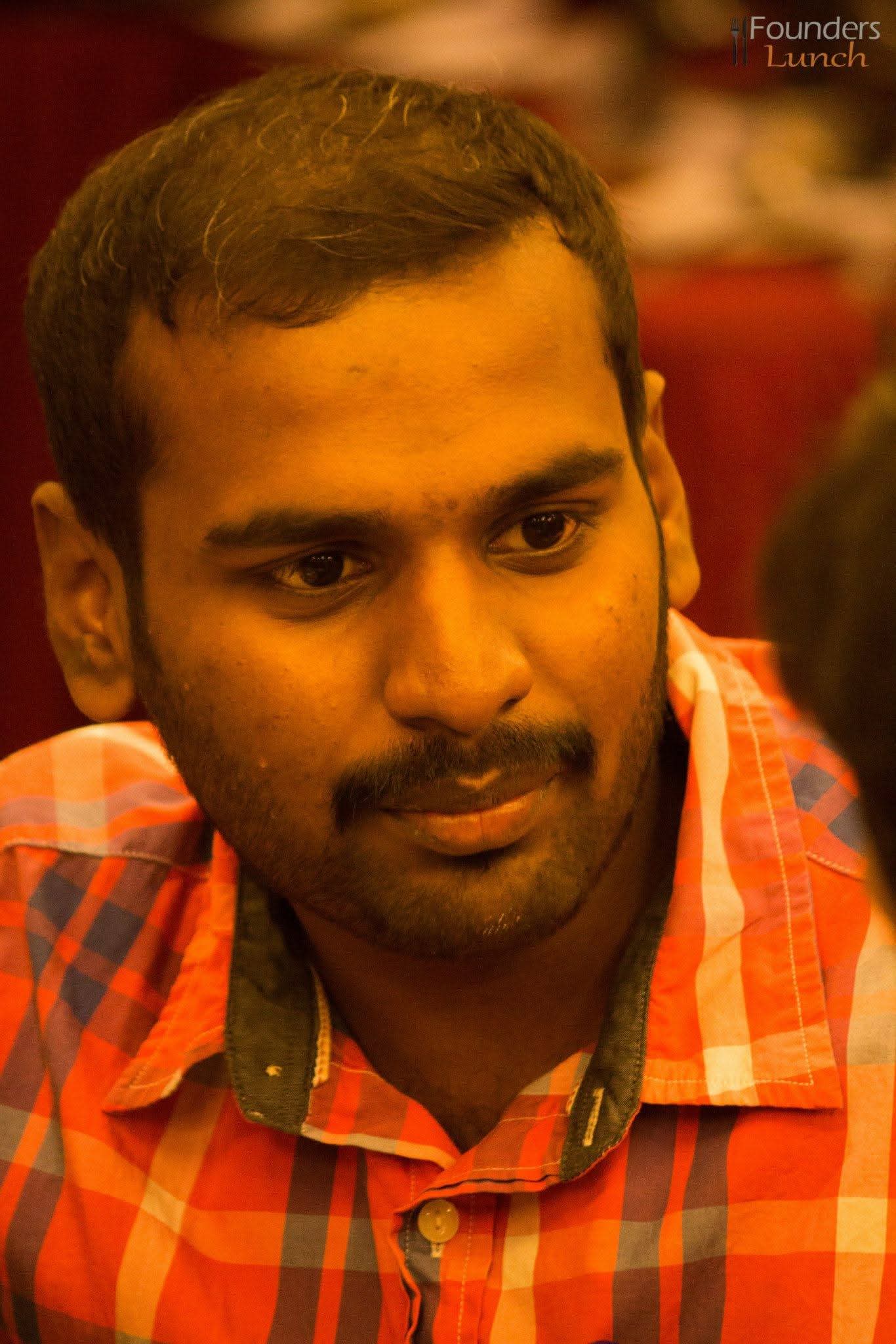 Gopinath Ravirajan, founder of Tamil T-Shirts